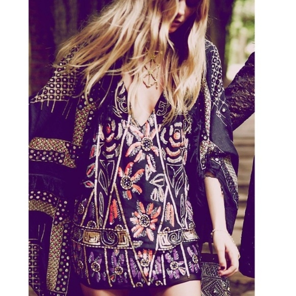 Free People Dresses & Skirts - RARE Free People Love and Embellished Shift Dress